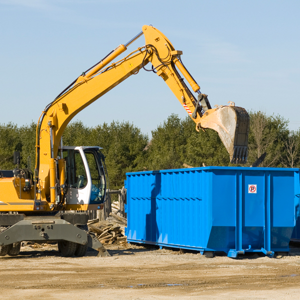 what size residential dumpster rentals are available in Grey Eagle MN